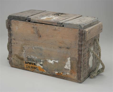 ww1 metal ammunition box value|ww1 ammo crate.